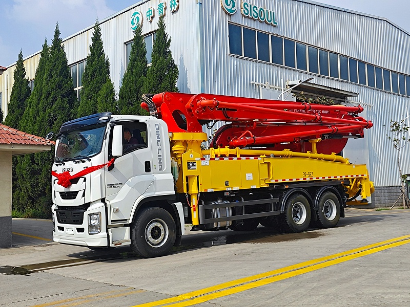 39米泵車五十鈴（三橋）發(fā)貨 (1)